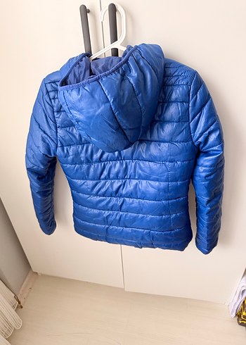 Defacto Mavi Fermuarlı Kadın şişme mont - Görsel 6