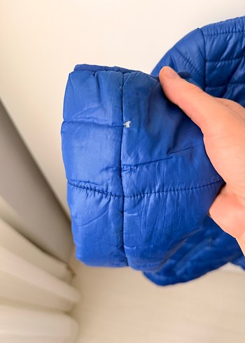 Defacto Mavi Fermuarlı Kadın şişme mont - Görsel 5