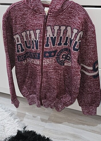 6 Yaş Beden bordo Renk Erkek çocuk hırka