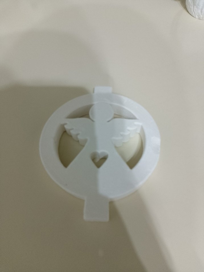 Beyaz Noel Baba Figürlü Tabak ve Küçük Figürler - Görsel 3