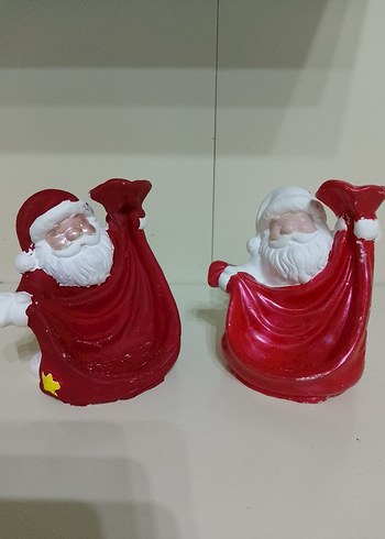 Kırmızı Noel Baba Figürlü Süs - Görsel 3