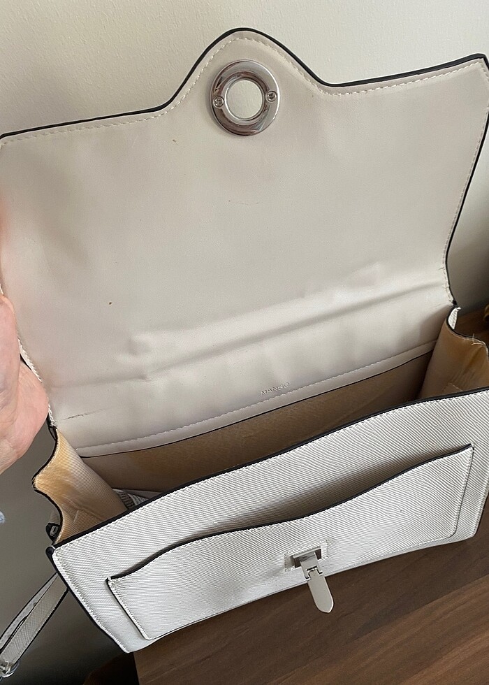 Mango beyaz çanta - Görsel 3