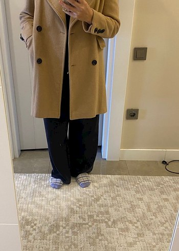 Stradivarius yün kaban - Görsel 3