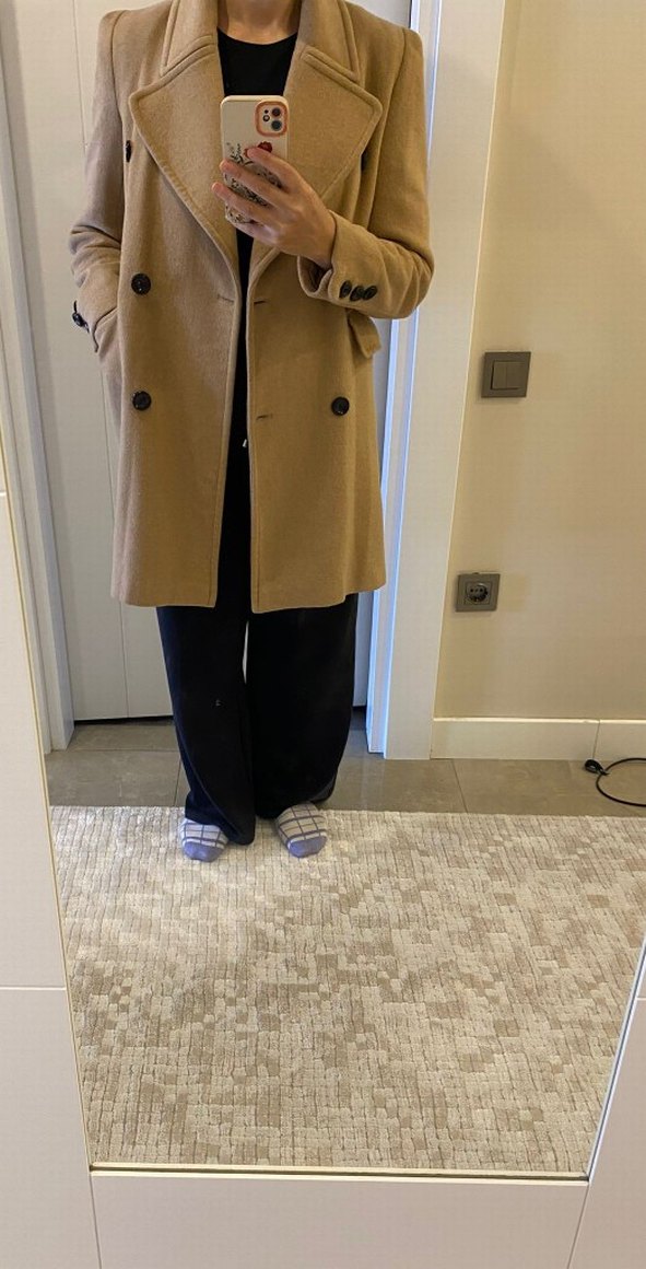 Stradivarius yün kaban - Görsel 3