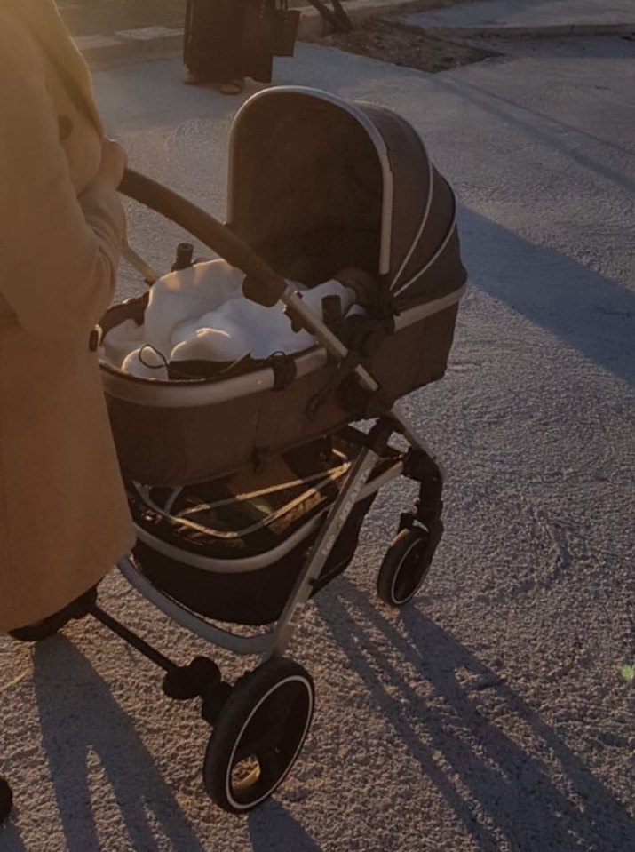 Kraft pusetli Gri Bebek Arabası - Görsel 2