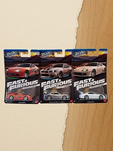 Hot Wheels Fast&Furious 2xSupra+Skyline