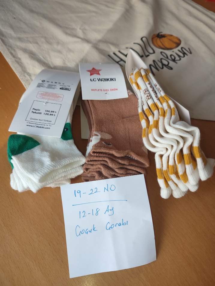 12/18 Ay 9 çift çocuk çorabı - Görsel 3