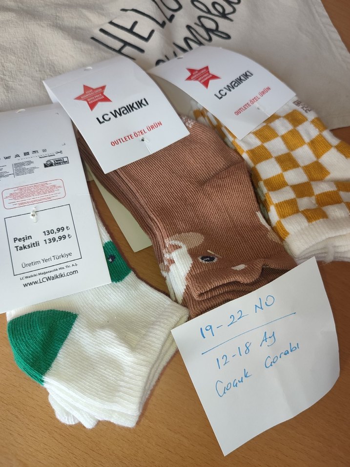 12/18 Ay 9 çift çocuk çorabı - Görsel 2