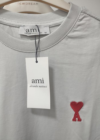 Ami Gri Pamuklu Erkek Tişört - Görsel 2