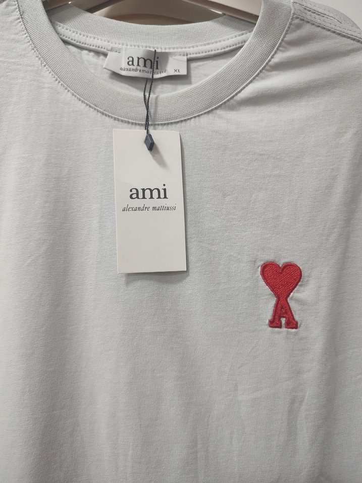 Gri Beyaz Erkek Tişört - Görsel 2