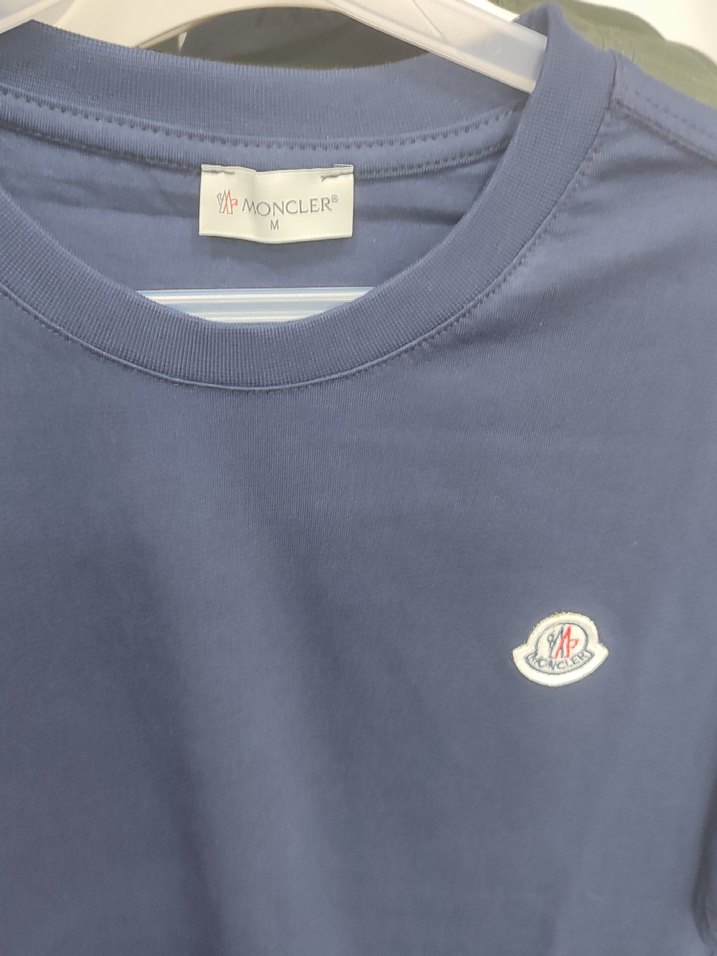 Erkek Mavi Klasik Bisiklet Yaka Tişört - Görsel 2