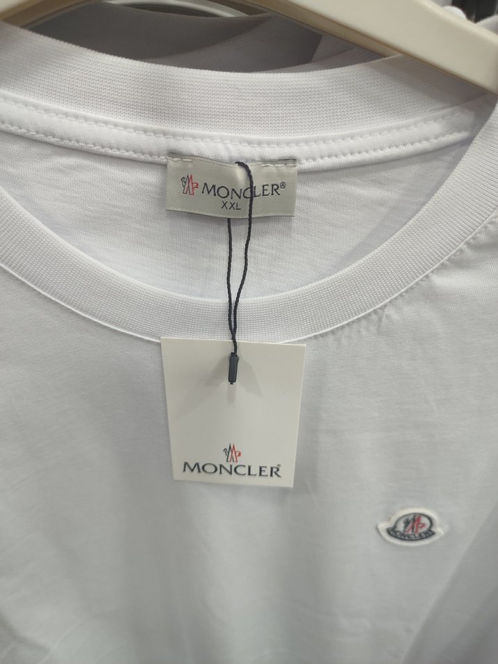 Moncler Beyaz Kısa Kollu Tişört - Görsel 2