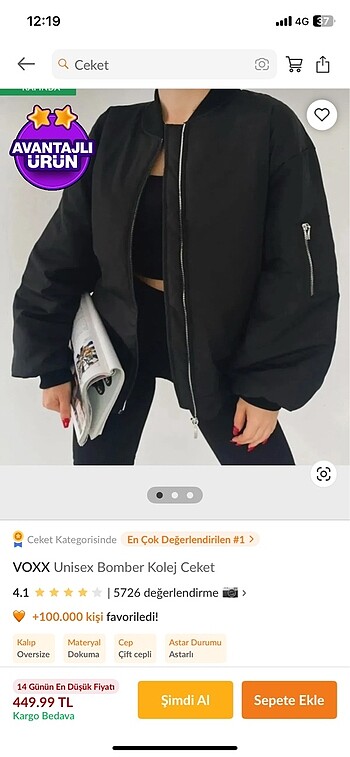 BOMBER CEKET