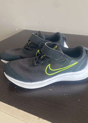 Gri Erkek Çocuk Spor Ayakkabı Velcro