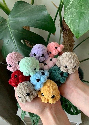 Diğer Pastel Yeşil Peluş Ahtapot Oyuncak