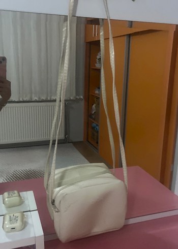 Minimalist Beyaz Kadın Çanta - Görsel 2