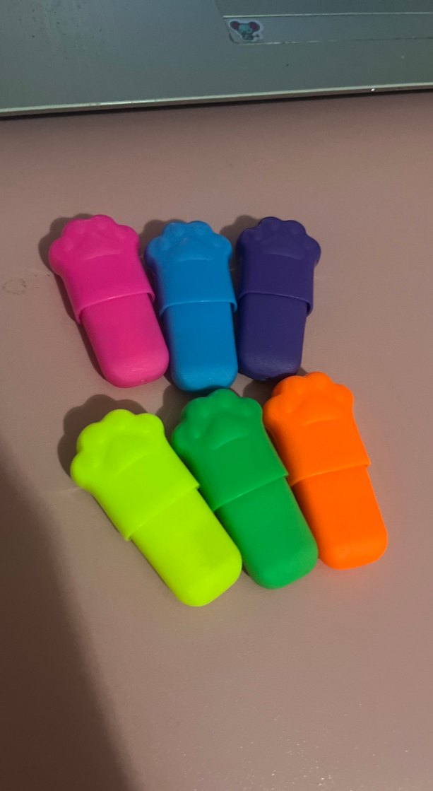 Renkli Mini Fosforlu Kalem Seti - Görsel 3