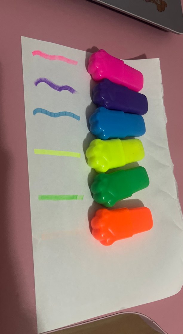 Renkli Mini Fosforlu Kalem Seti - Görsel 4