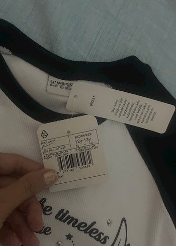 Kız Çocuk Siyah Beyaz Rock Punk Baskılı Tişört - Görsel 4