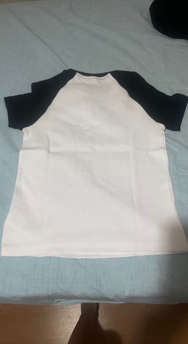 Kız Çocuk Siyah Beyaz Rock Punk Baskılı Tişört - Görsel 5