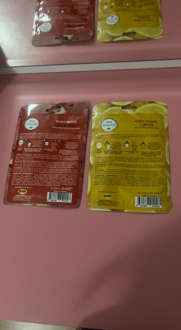 Bee Beauty Limon Özlü Kağıt Maske - Görsel 2