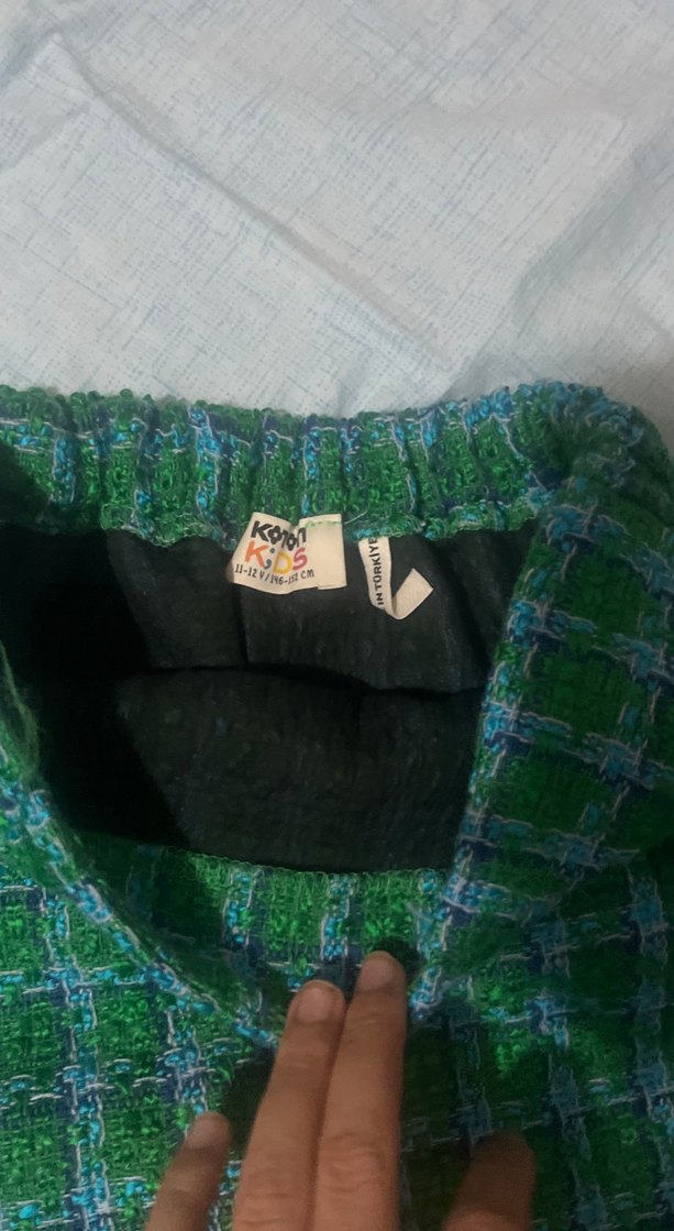 Yeşil Örme Mini Etek - Görsel 2