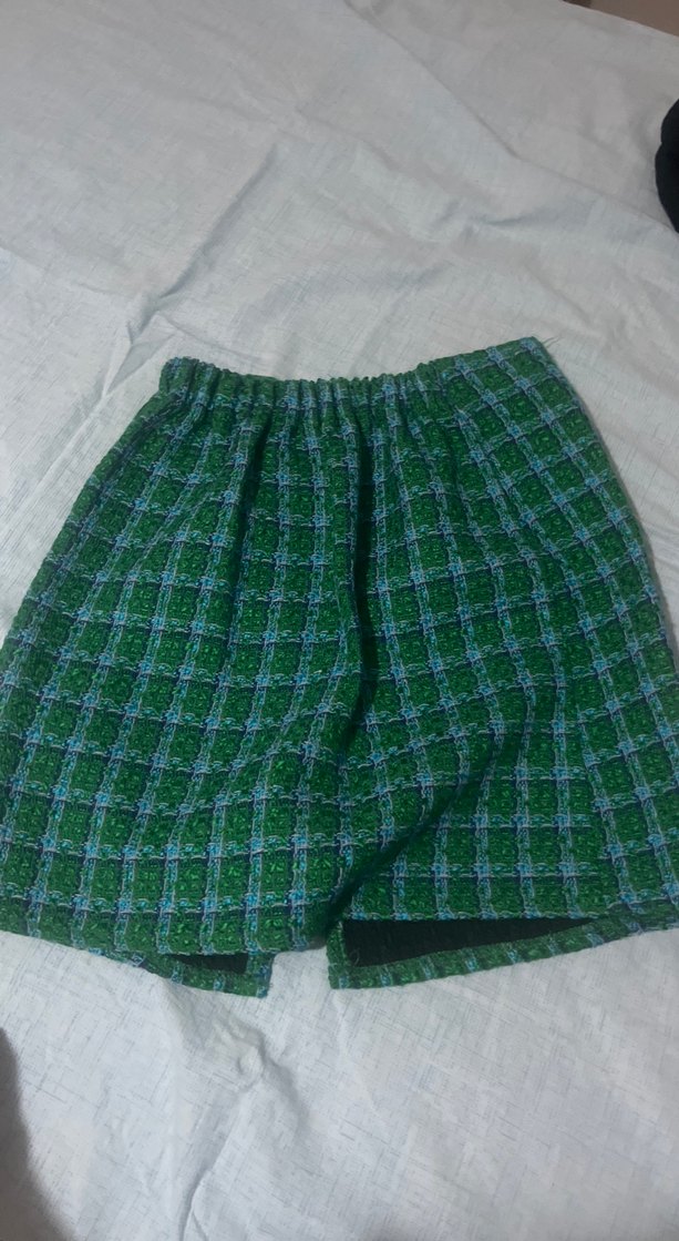 Yeşil Örme Mini Etek - Görsel 4