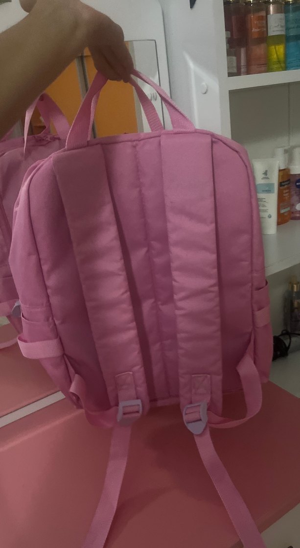 Pembe Günlük Kullanım Kadın Sırt Çantası - Görsel 4