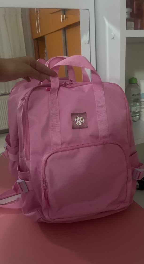 Pembe Günlük Kullanım Kadın Sırt Çantası - Görsel 2