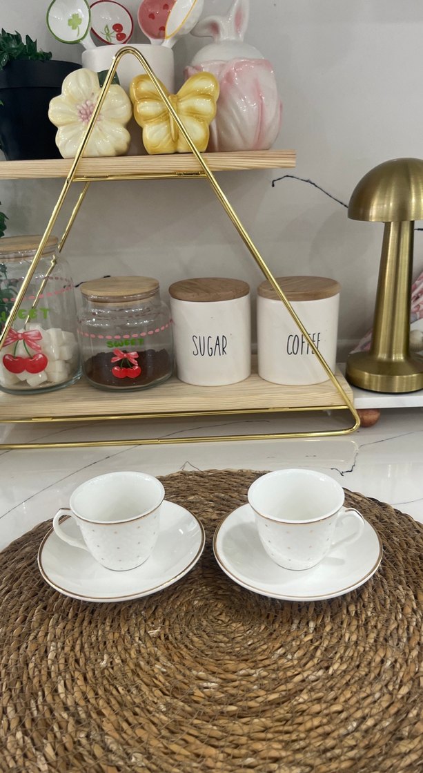 Beyaz Kahve Fincanı Seti - Görsel 2