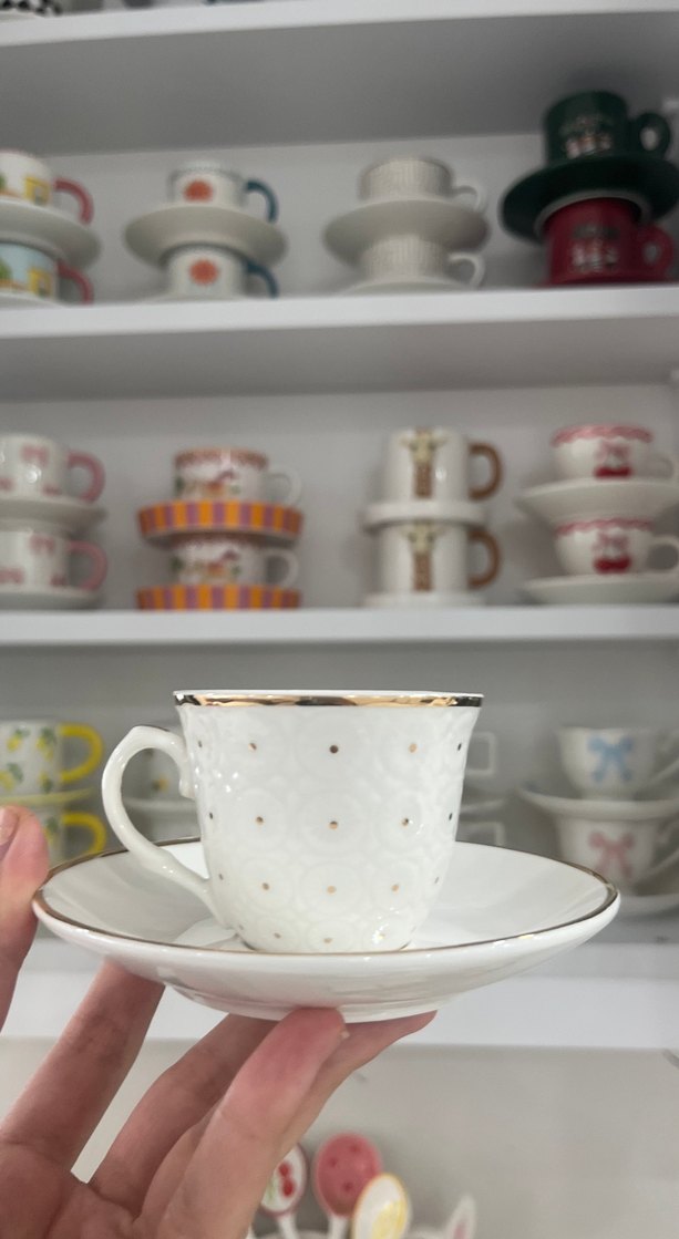 Beyaz Kahve Fincanı Seti - Görsel 3