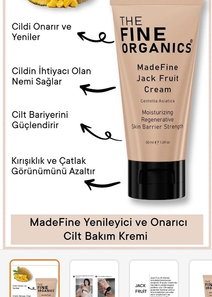 The Fine organics yüz ve göz kremi - Görsel 2