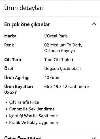 Loreal Paris kaş  boyası - Görsel 5