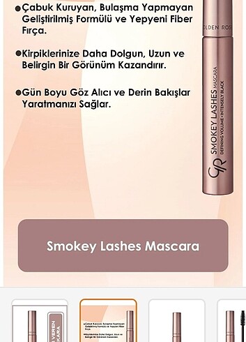 Golden Rose Golden rose smokey lashes mascara