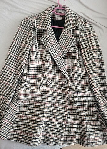 Trendyol & Milla Milla kaşe ekose blazer