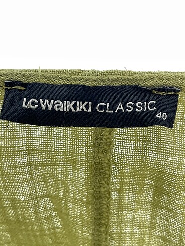 40 Beden yeşil Renk LC Waikiki Uzun Elbise %70 İndirimli.