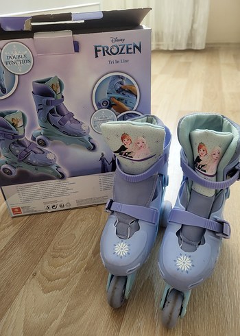 Disney Frozen Baskılı Mavi Kız Paten
