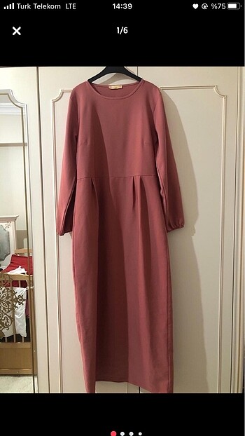 Pembe günlük elbise