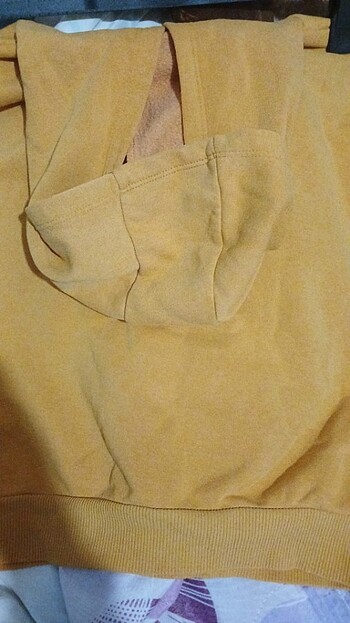 9 Yaş Beden turuncu Renk Kapüşonlu Sweatshirt