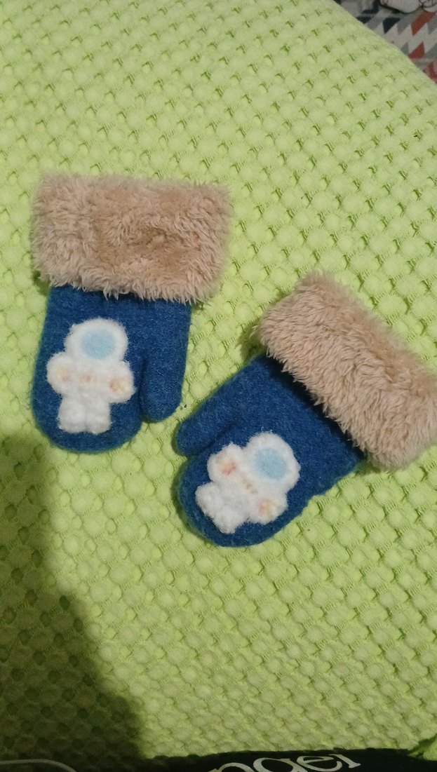 Peluş Mavi Eldiven - Görsel 2