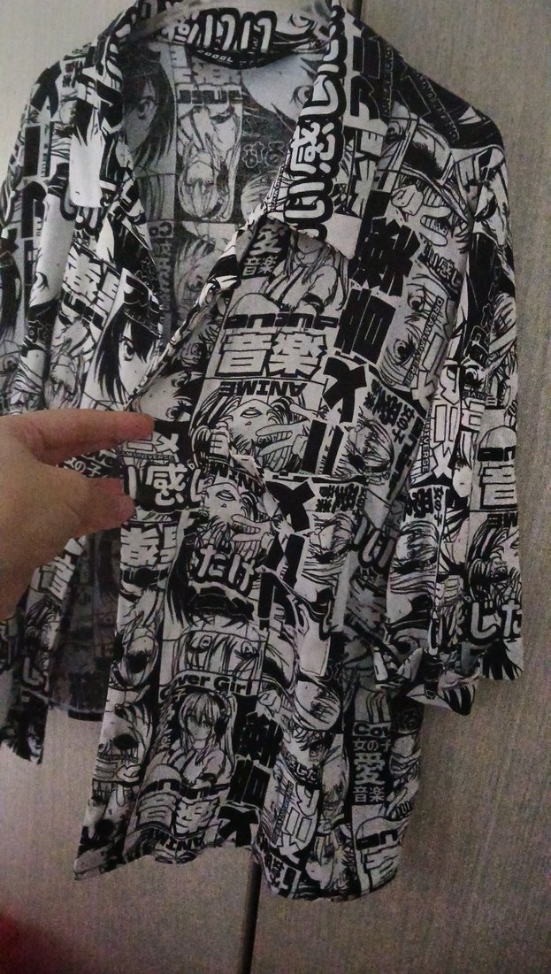 Defacto Anime Baskılı Salaş Gömlek - Görsel 3