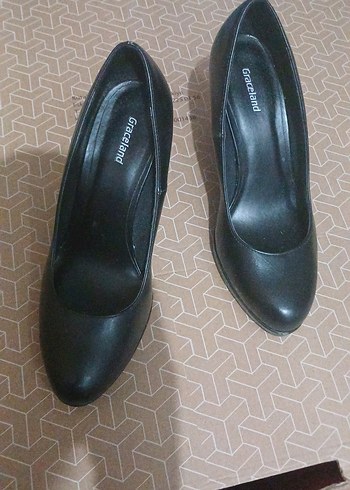 Graceland 36 Numara Klasik Siyah Kadın Topuklu Ayakkabı - Görsel 2