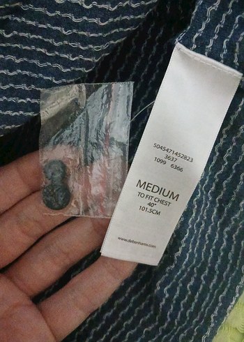 Erkek Mavi Denim Kısa Kollu Polo Tişört - Görsel 5