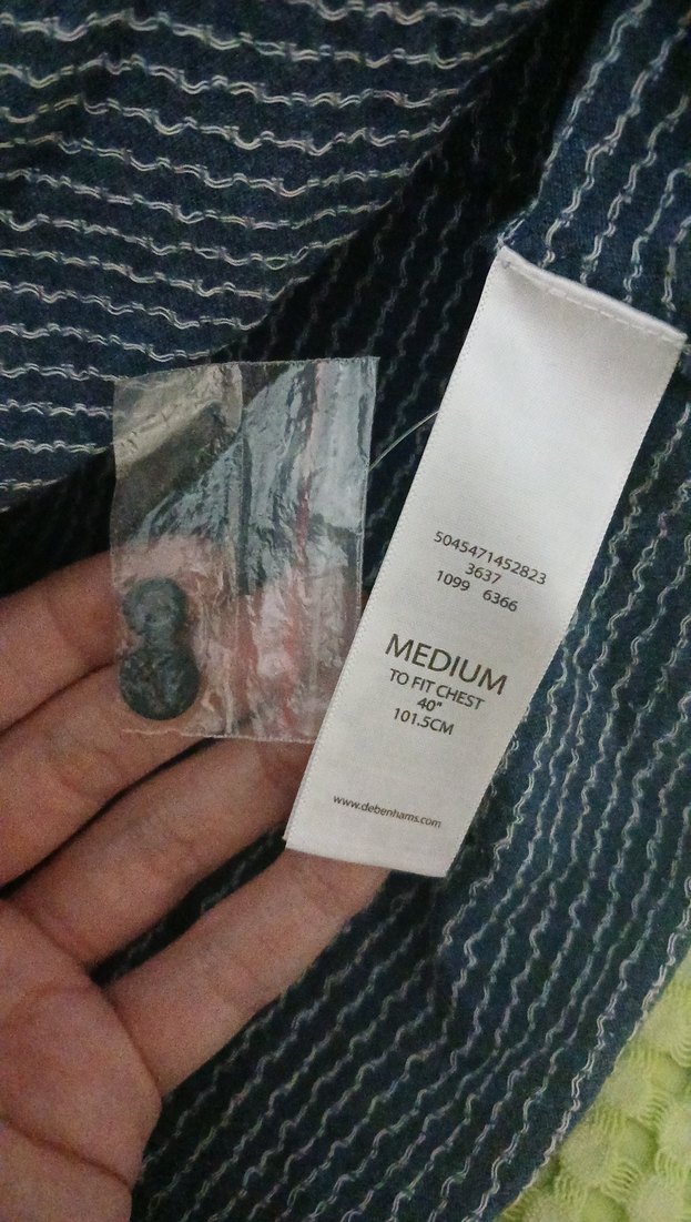 Erkek Mavi Denim Kısa Kollu Polo Tişört - Görsel 5