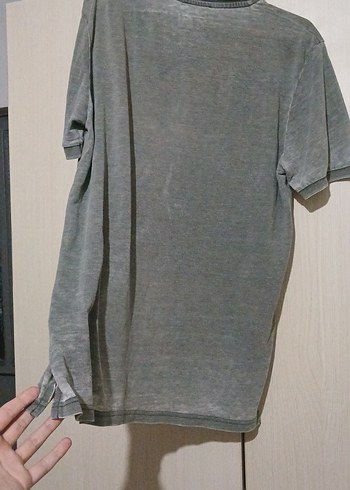 Mudo Erkek Gri Keten Polo Tişört - Görsel 4