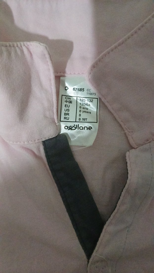 Kız Çocuk Pembe Baskılı Polo Yakalı Tişört - Görsel 4