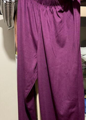 Mor Bağlama Desenli Uzun Kollu tesettür mayo 3lü - Görsel 3