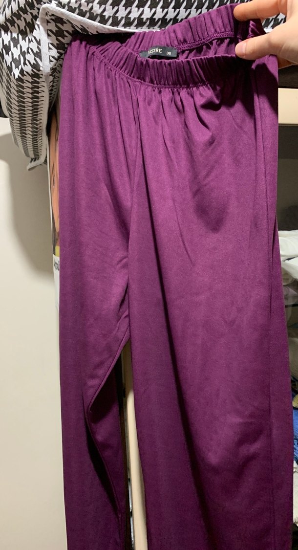 Mor Bağlama Desenli Uzun Kollu tesettür mayo 3lü - Görsel 3