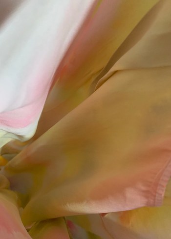 Çok Renkli Bohem Uzun Kollu saten Gömlek - Görsel 7