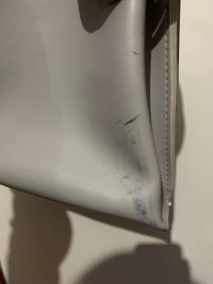 Gri Minimalist Deri Kadın Çanta - Görsel 3